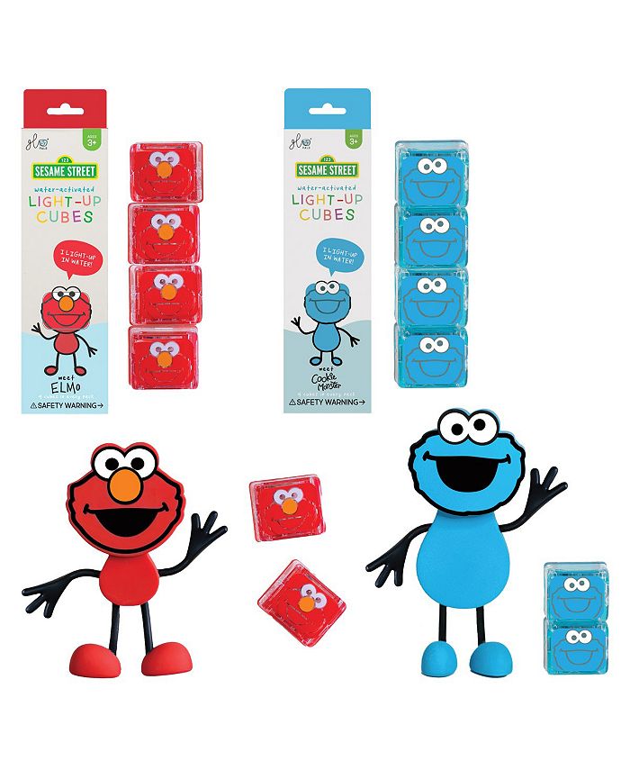 Glo Pals Sesame Street Characters Elmo & Cookie Monster - Set of 2