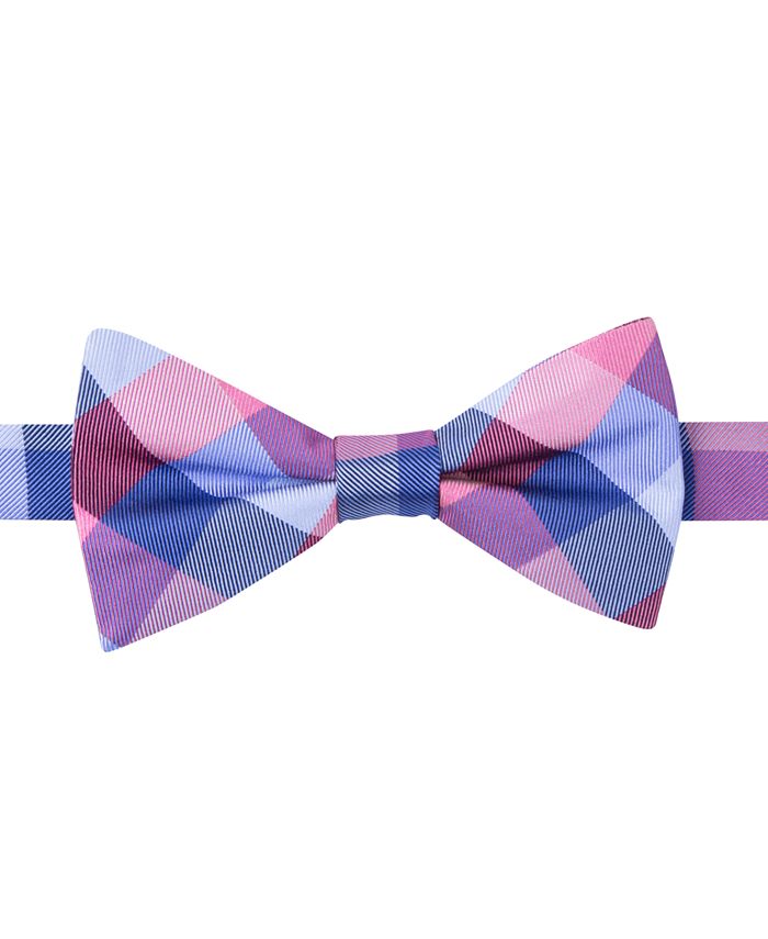 Tommy Hilfiger Buffalo Tartan Self-Tie Silk Bow Tie