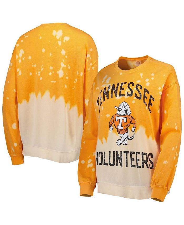 Gameday Couture Women's Tennessee Orange Tennessee Volunteers Twice As Nice Faded Dip-Dye Pullover Sweatshirt