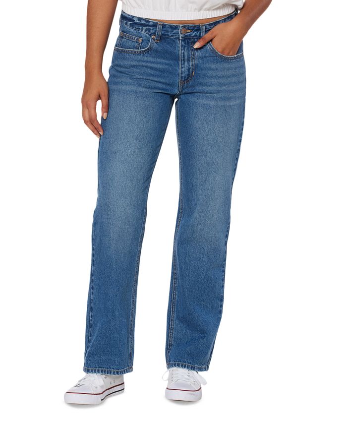 UNIONBAY Juniors' Lizzie Straight-Leg Low Rise Jeans