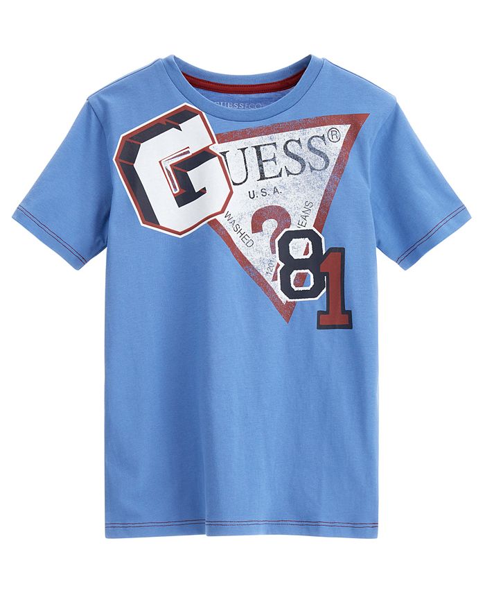 GUESS Big Boys Cotton Screen Print Logo T-shirt