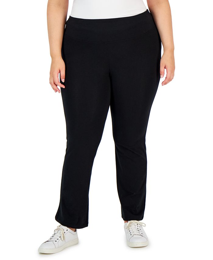 Style & Co Plus Size High Rise Pull-On Bootcut Leggings