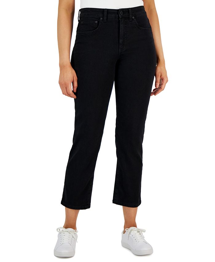 Style & Co Women's High-Rise Cropped Mom Jeans