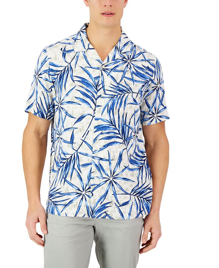 Club Room Men's David Tropical Silk Shirt