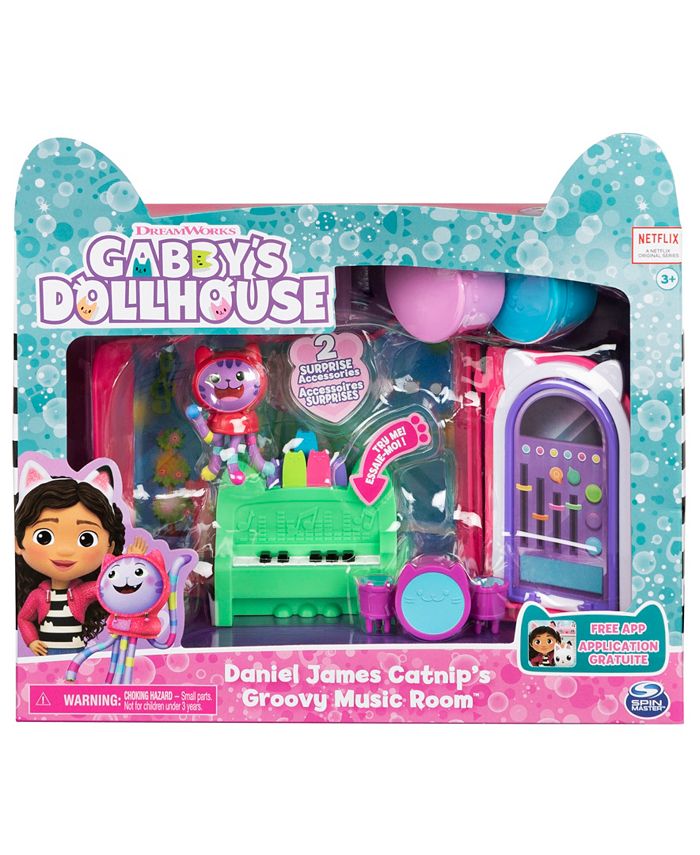 Gabby's Dollhouse Groovy Music Room with Daniel James Catnip Playset