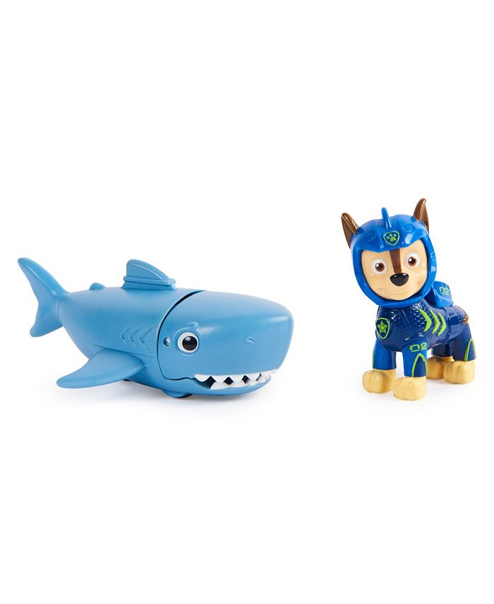 PAW Patrol Aqua Pups Chase and Shark Action Figures Set