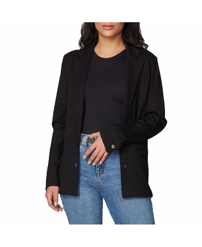 Lola Jeans Women's Monaco-JBLK Ponte Blazer