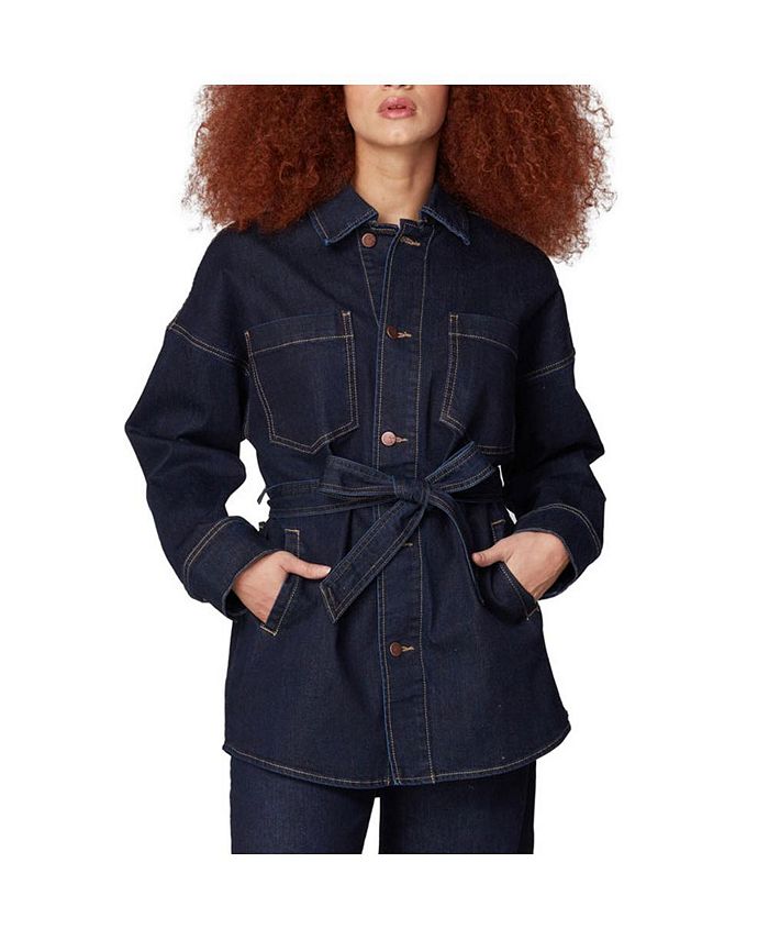 Lola Jeans Women's HAYDEN-DRB Belted Jacket
