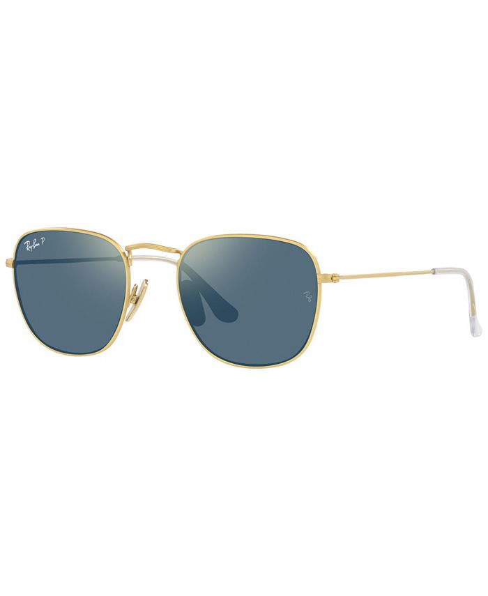 Ray-Ban Men's Polarized Sunglasses, RB8157 51 Frank Titanium