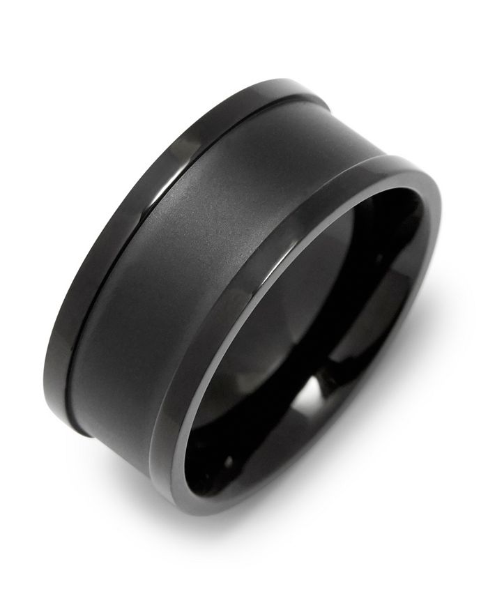 Eve's Jewelry Men's Matte Center Ring