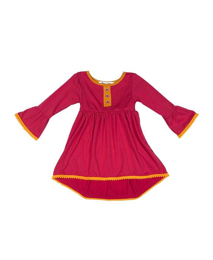 Mixed Up Clothing Baby Girls Pom-Pom-Trim Hi-Low Dress