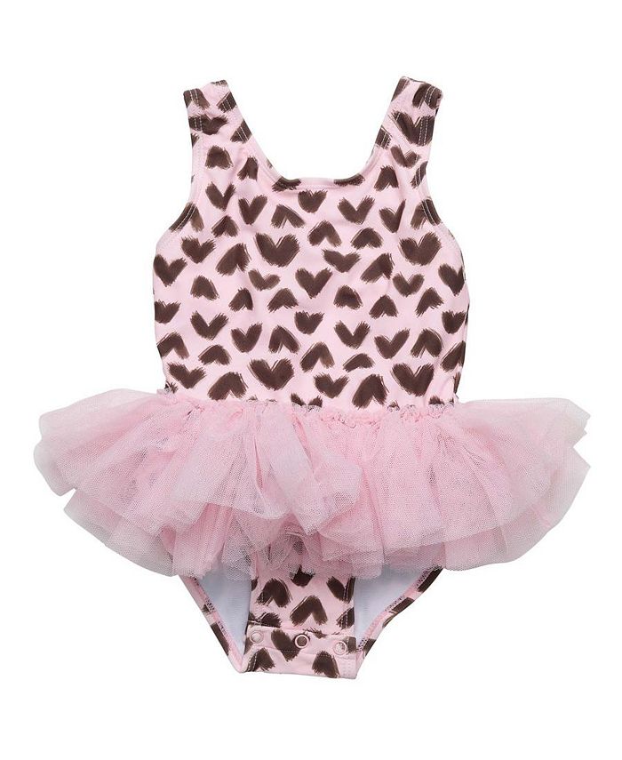 Snapper Rock Baby Girls Wild Love Tutu Swimsuit