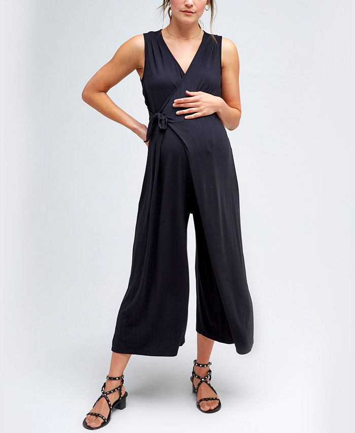 Nom Maternity Women's Francesca Wide-Leg Maternity Jumpsuit