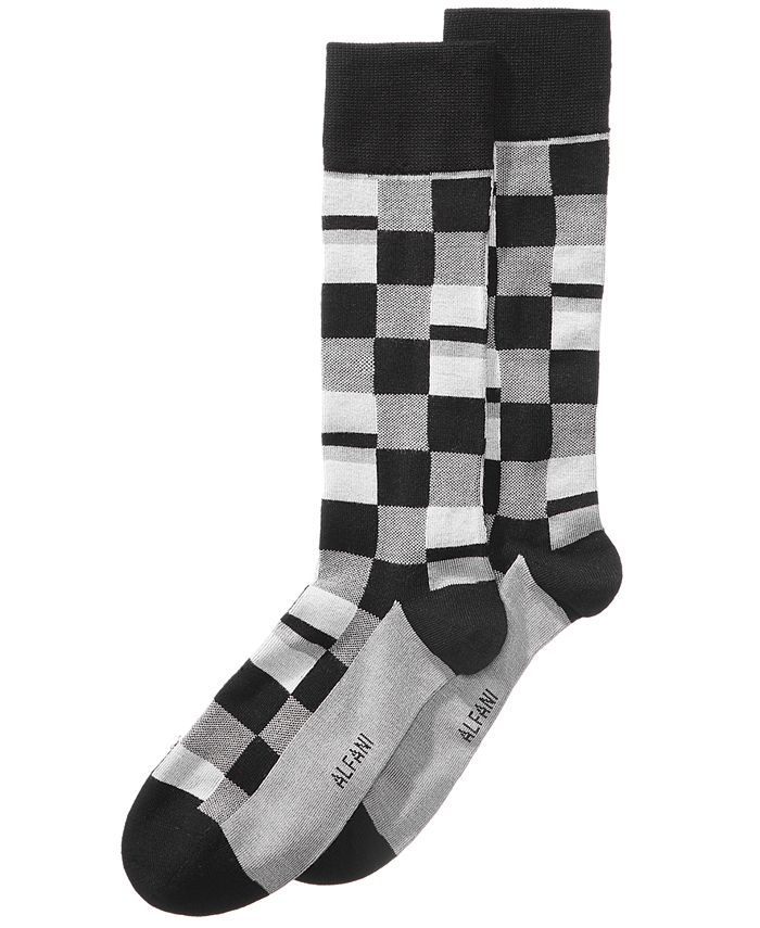 Alfani Men's Mosaic Boxes Dress Socks