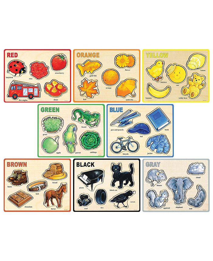 Puzzleworks Basic Color and Word Puzzles - Set of 8