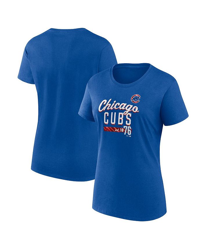 Fanatics Women's Branded Royal Chicago Cubs Logo T-shirt