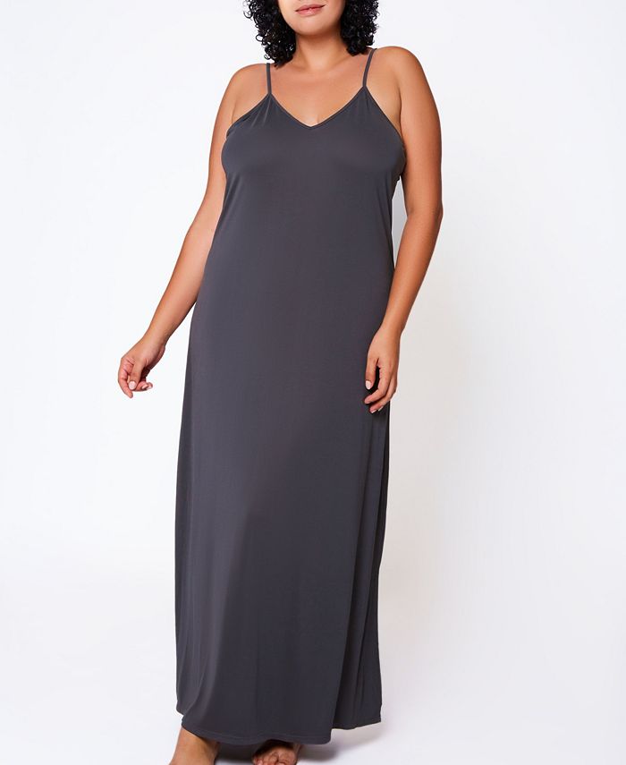 iCollection Lilliana Plus Size Modal Lounge Dress