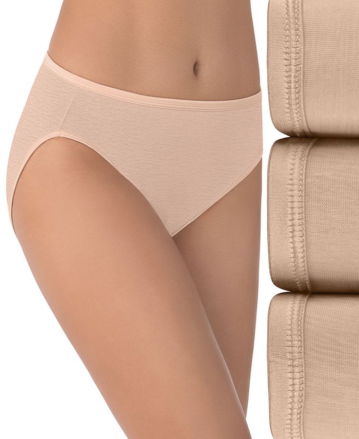 Vanity Fair Women's 3-Pk. Vanity Fair Illumination Hi-Cut Brief Underwear 13307