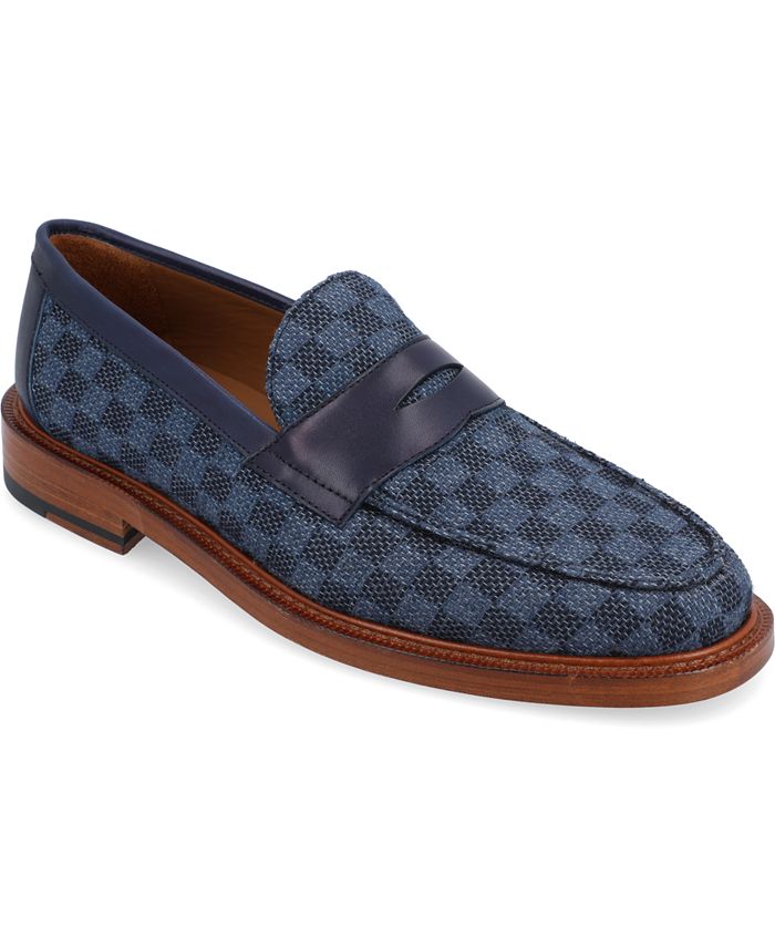 Taft Men's Fitz Jacquard Handcrafted Penny Slip-on Loafers