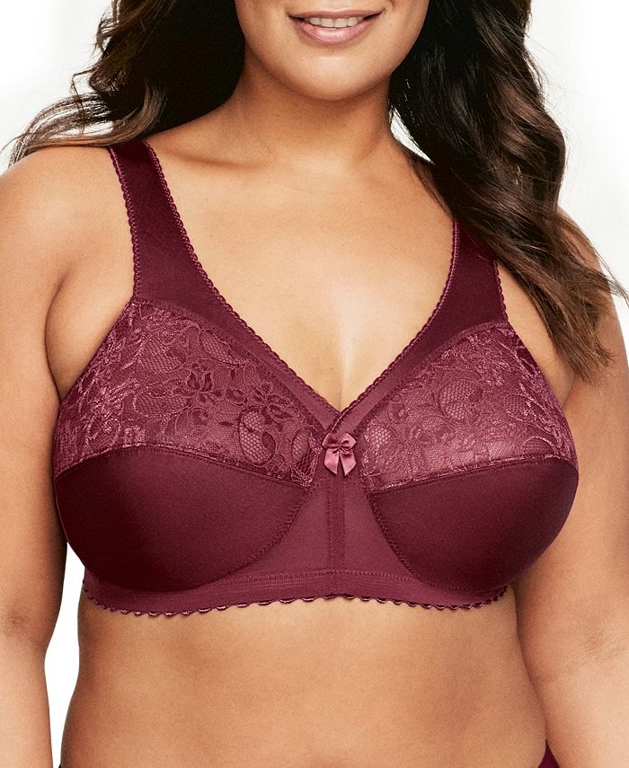 Glamorise Women's Full Figure Plus Size MagicLift Original Wirefree Support Bra