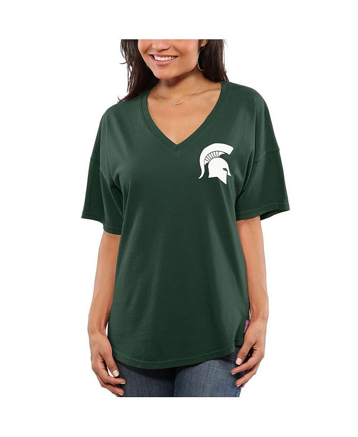 Spirit Jersey Women's Green Michigan State Spartans Oversized T-shirt