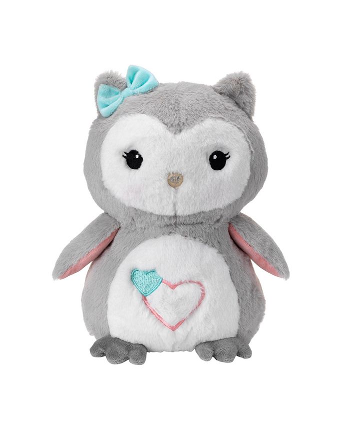 Lambs & Ivy Sweet Owl Dreams Gray/White Plush Stuffed Animal Toy - Sugar Cookie