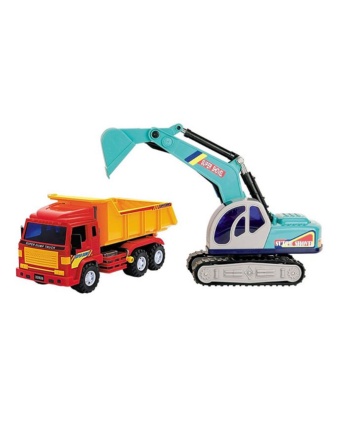 Big Daddy Big-Daddy Full Size Excavator & Dump Truck Combo