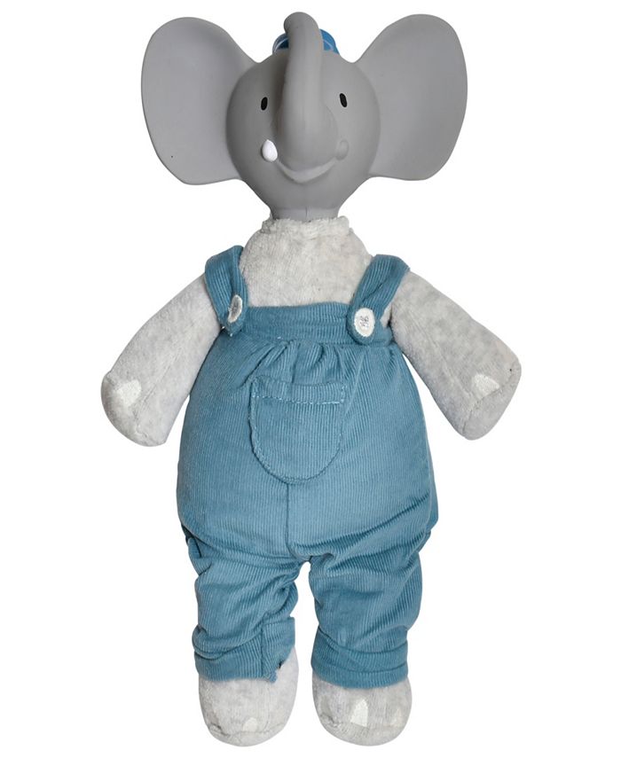 Meiya Alvin Tikiri Toys the Elephant Plush Toy with Natural Rubber Head