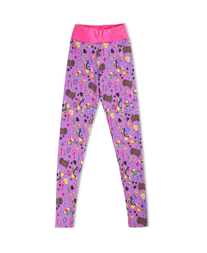 Girl Power Sport Big Girls Olivia's Doodle Active Leggings Pants