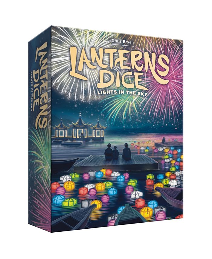 Renegade Game Studios Lanterns Dice Lights In the Sky Game Set, 57 Pieces