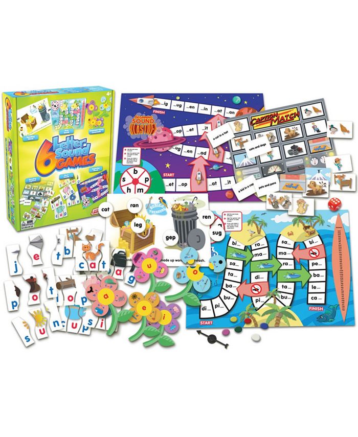 Junior Learning Letter Sound Games Set of 6 Different Letter Sounds Games