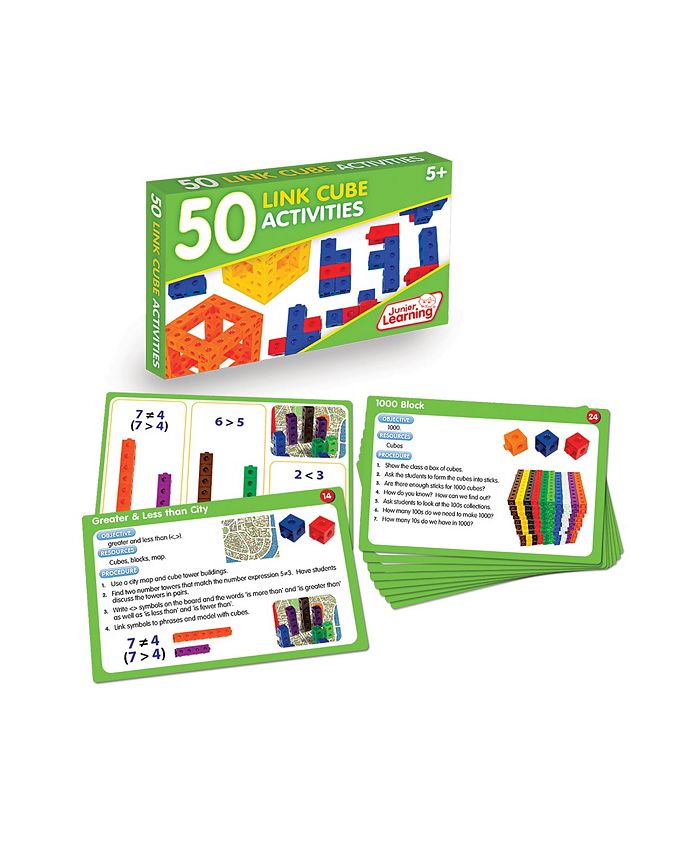 Junior Learning 50 Link Cube Activities Learning Set