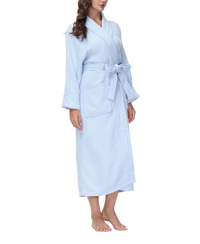 INK+IVY Women's Diamond Waffle Look Robe