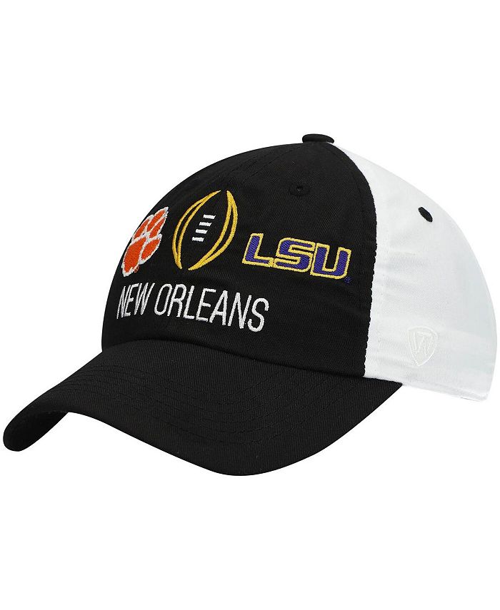 Top of the World Men's Black Lsu Tigers Vs. Clemson Tigers Matchup Staple Two-Tone Adjustable Hat