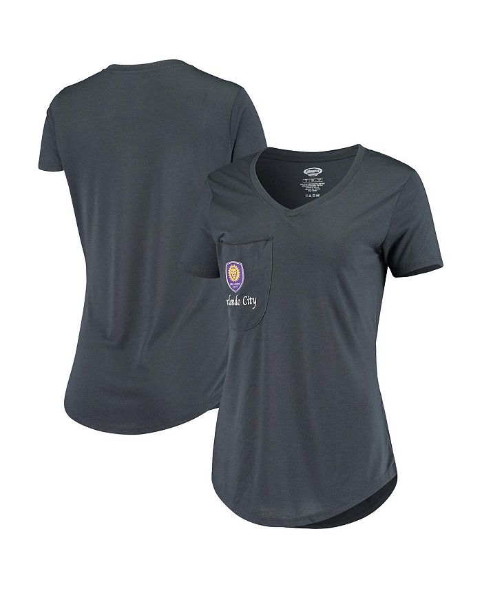 Concepts Sport Women's Gray Orlando City SC Unwind Pocket T-shirt