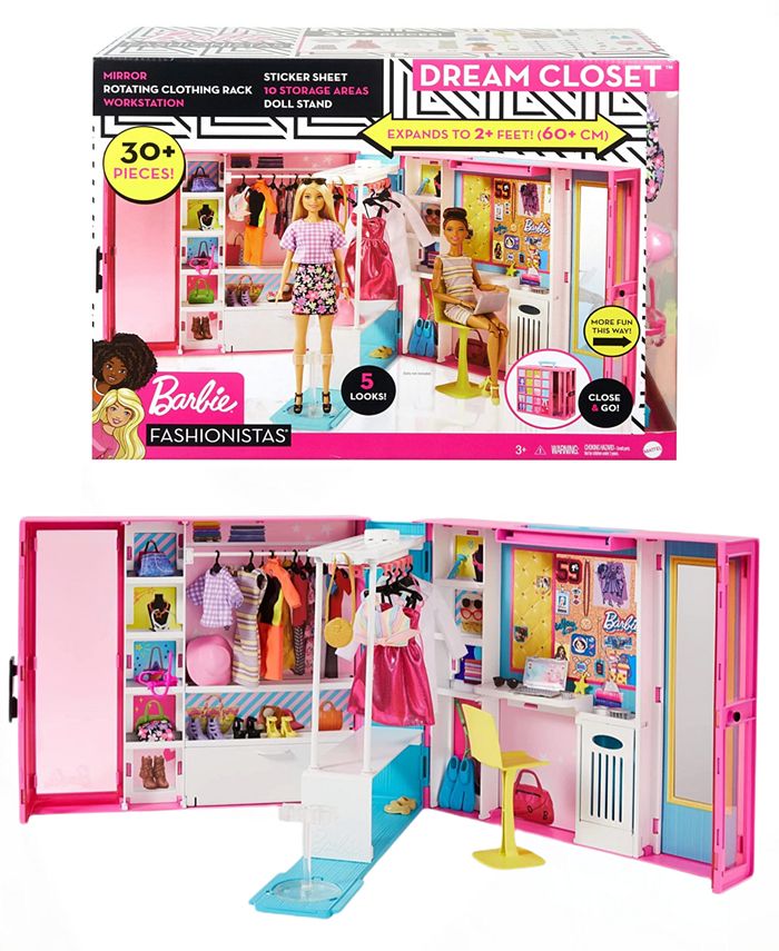 Barbie Dream Closet Workstation or Rotating Clothing Rack Set