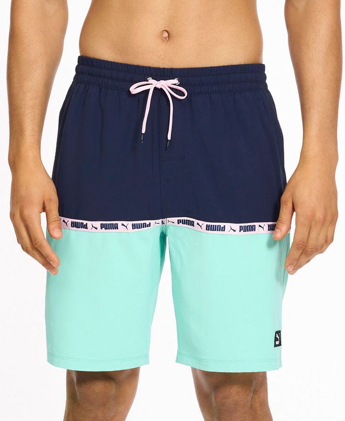 Puma Men's Colorblocked 9 Swim Trunks