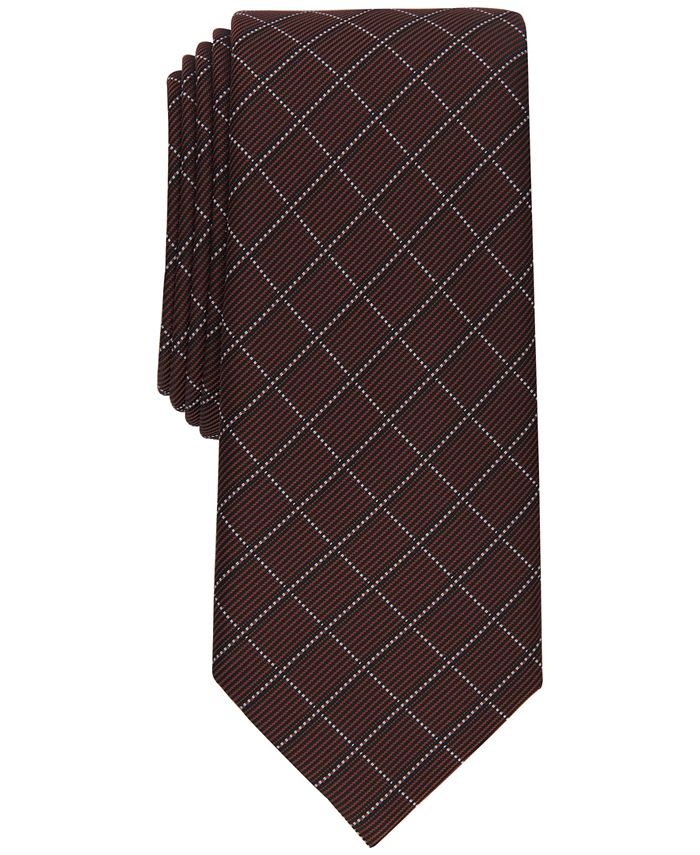 Alfani Men's Slim Grid Tie