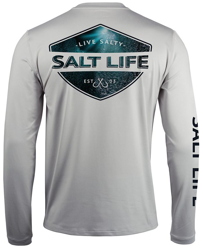 Salt Life Men's Deep Sea Light Long-Sleeve Logo Shirt