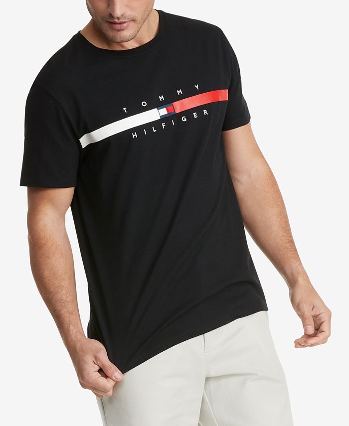 Tommy Hilfiger Men's Big & Tall Flag Stripe T-shirt