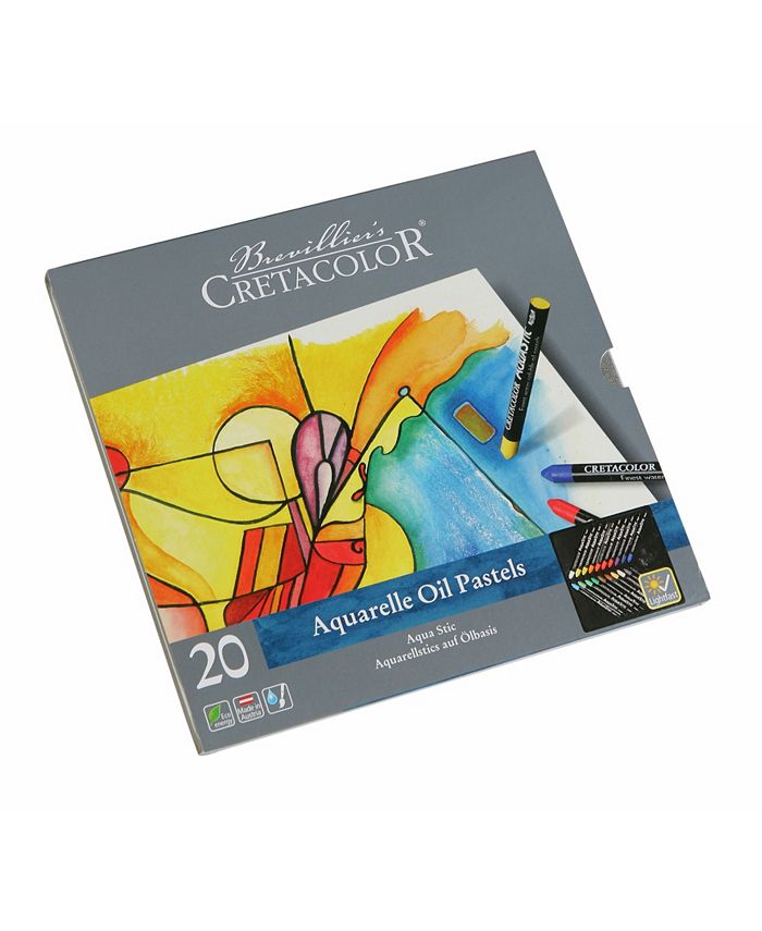 Cretacolor Aquatic Oil Pastel Set, 20-Color Set