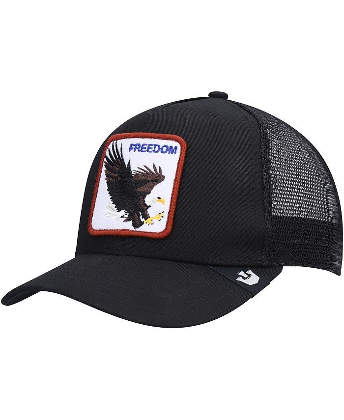 Goorin Bros. Men's Black The Freedom Eagle Trucker Snapback Hat