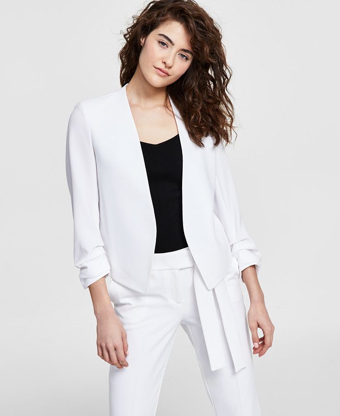 Bar III Women's Textured Crepe Blazer