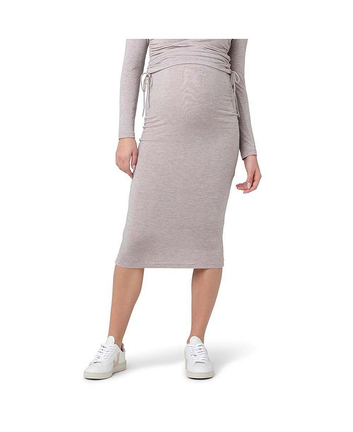 Ripe Maternity Jess Over Bump Skirt Sand