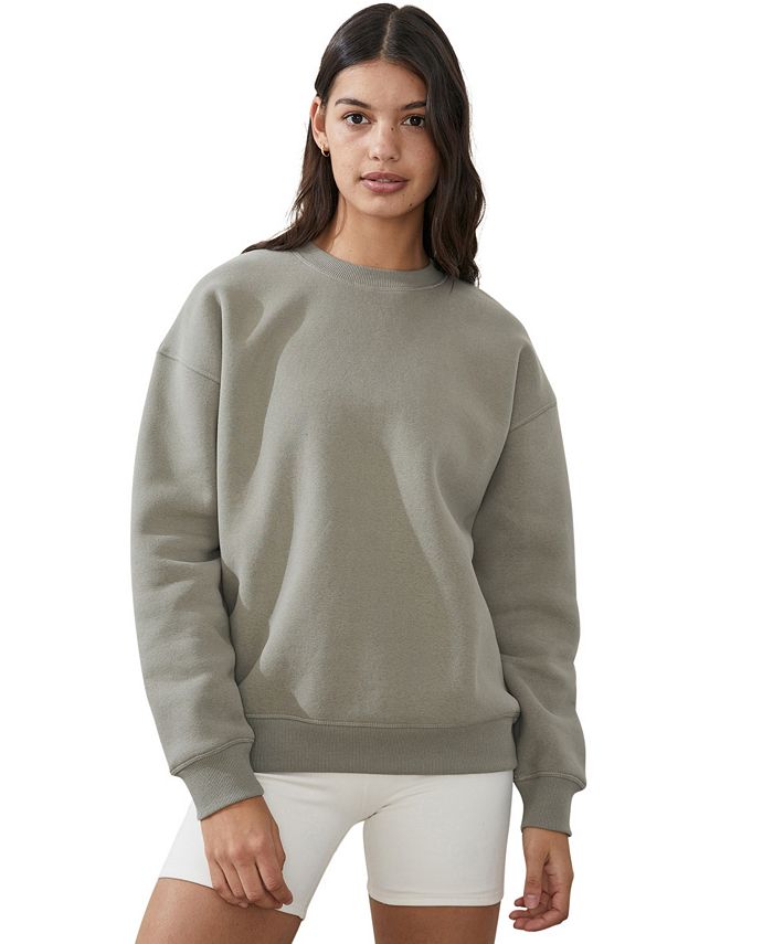 COTTON ON Women's Plush Essential Crew Jumper Sweater