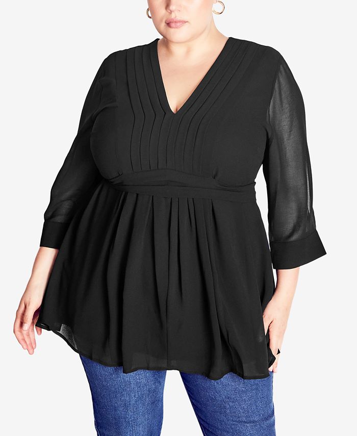 Avenue Plus Size After Dark Tunic Top