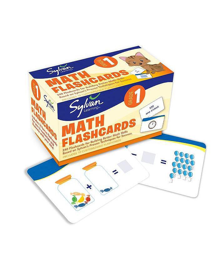 Barnes & Noble First Grade Math Flashcards by Sylvan Learning