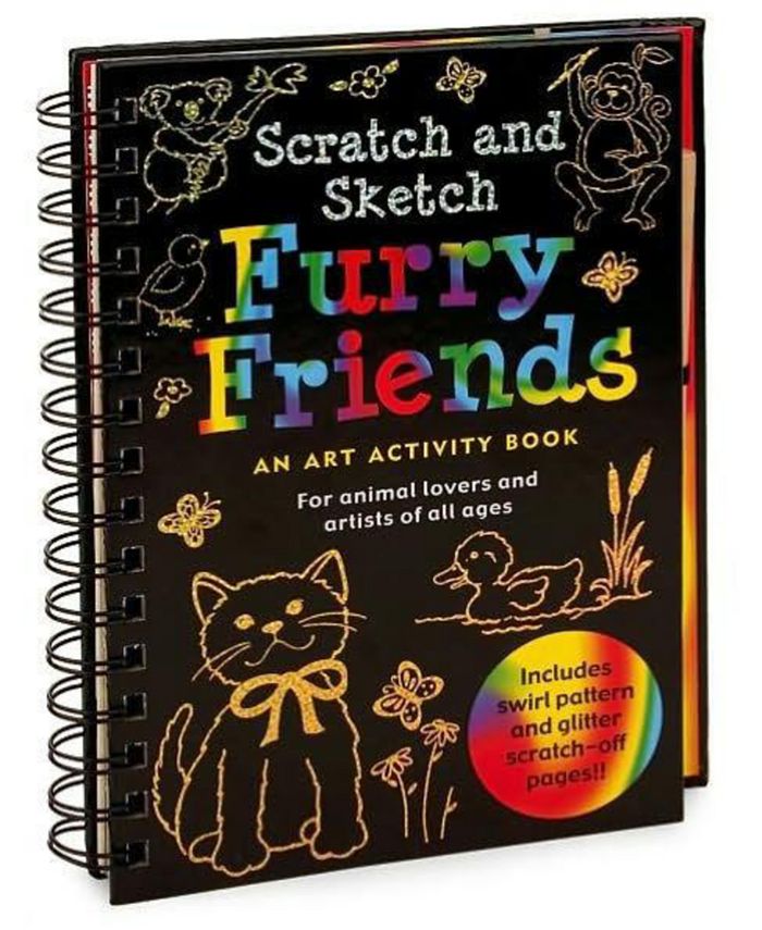 Barnes & Noble Scratch Sketch Furry Friends Trace-Along - An Art Activity Book by Zschock Heather