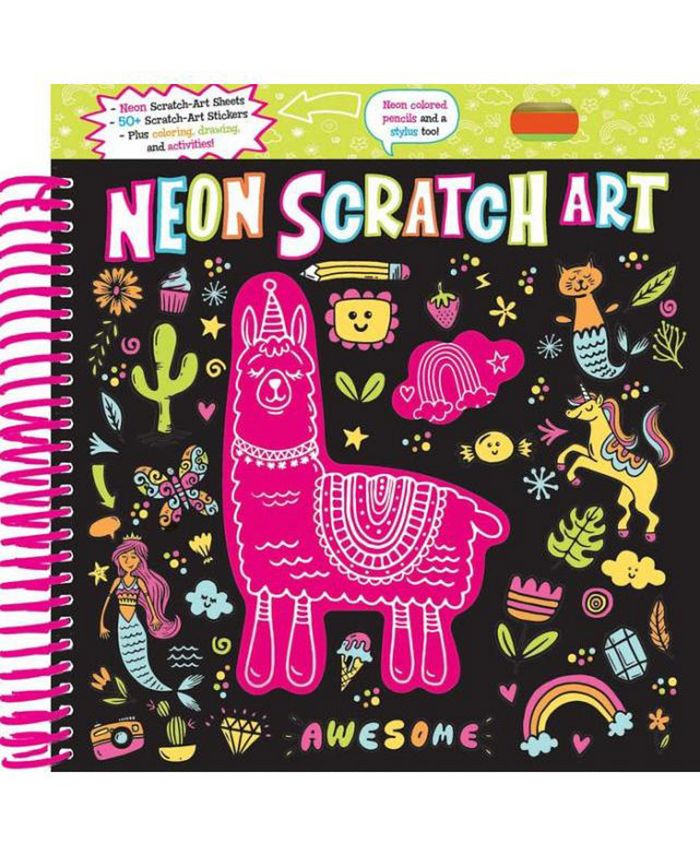 Barnes & Noble Neon Scratch Art by Editors of Silver Dolphin Books