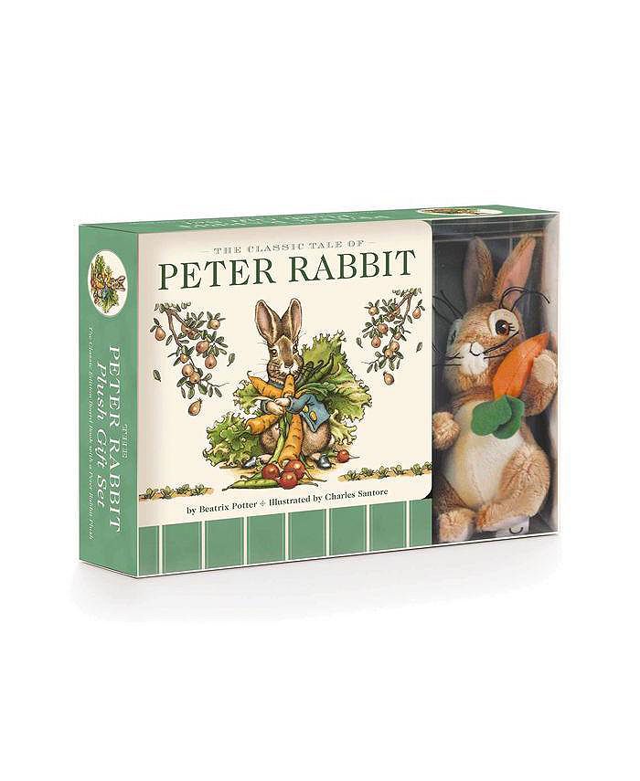 Barnes & Noble The Peter Rabbit Plush Gift Set- Includes the Classic Edition Board Book + Plush Stuffed Animal Toy Rabbit Gift Set by Beatrix Potter